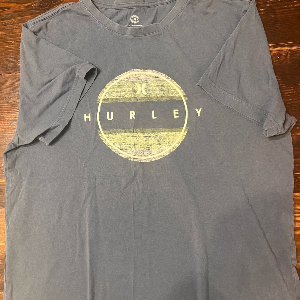 Hurley Men's Blue Graphic Tee